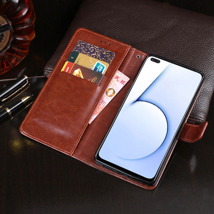 idewei Crazy Horse Texture Horizontal Flip Leather Case with Holder & Card Slots & Wallet