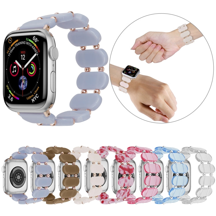 Stretch Resin Watch Band, For Apple Watch Series 9 41mm, For Apple Watch Ultra 49mm, For Apple Watch Series 8 41mm, For Apple Watch Series 8 45mm