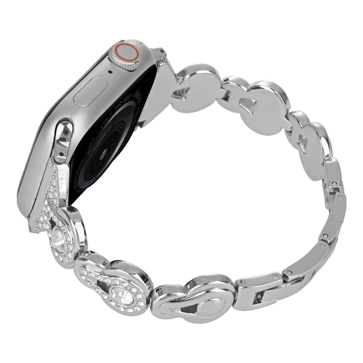 Gourd Diamond Metal Watch Band, For Apple Watch SE 2022 40mm, For Apple Watch SE 2022 44mm, For Apple Watch Series 7 41mm, For Apple Watch Series 7 45mm