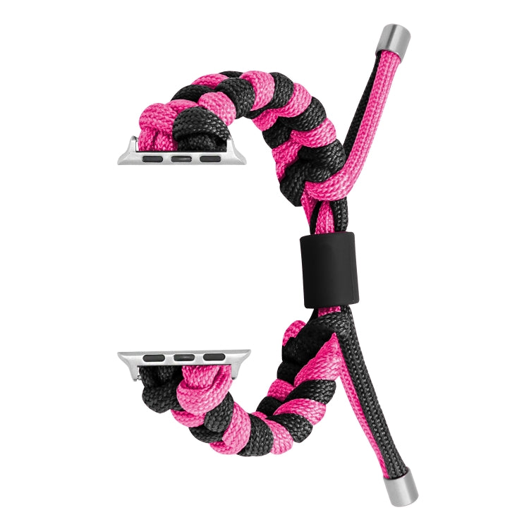 Paracord Fishtail Braided Silicone Bead Watch Band, For Apple Watch Ultra 49mm