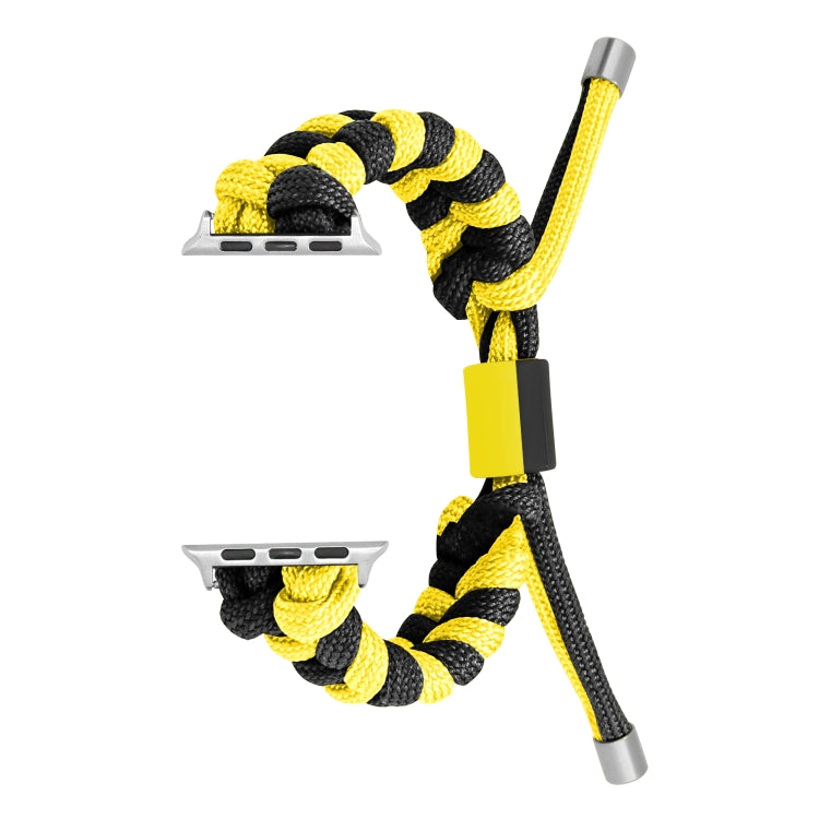 Paracord Fishtail Braided Silicone Bead Watch Band, For Apple Watch 38mm