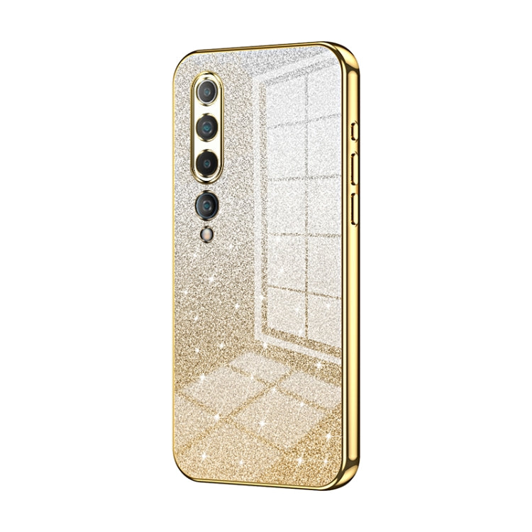 Gradient Glitter Powder Electroplated Phone Case, For Xiaomi Mi 10 Pro 5G, For Xiaomi Mi 10 5G, For Xiaomi Mi CC9 Pro / Mi Note 10