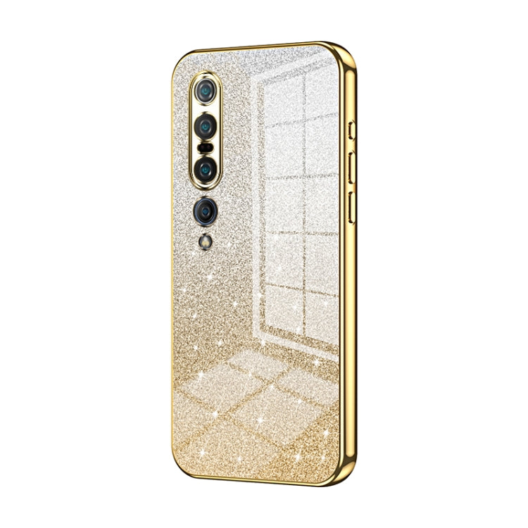 Gradient Glitter Powder Electroplated Phone Case, For Xiaomi Mi 10 Pro 5G, For Xiaomi Mi 10 5G, For Xiaomi Mi CC9 Pro / Mi Note 10