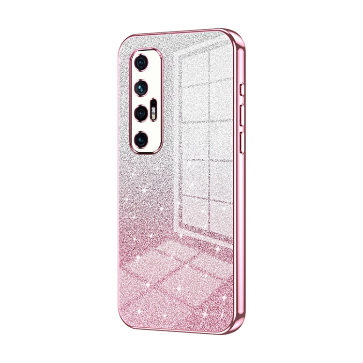 Gradient Glitter Powder Electroplated Phone Case, For Xiaomi Mi 10S, For Xiaomi Mi 11 Ultra, For Xiaomi Mi 11 Pro