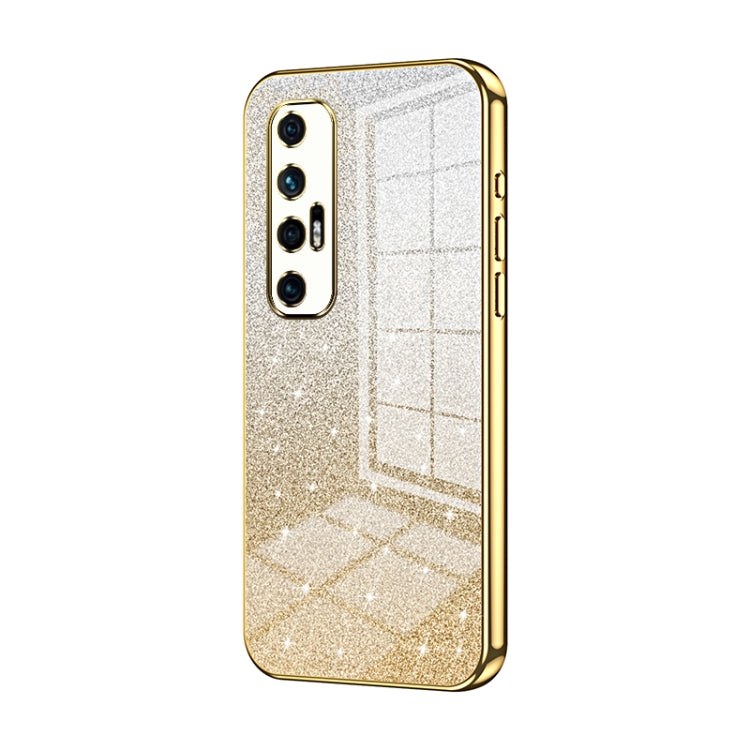 Gradient Glitter Powder Electroplated Phone Case, For Xiaomi Mi 10S, For Xiaomi Mi 11 Ultra, For Xiaomi Mi 11 Pro