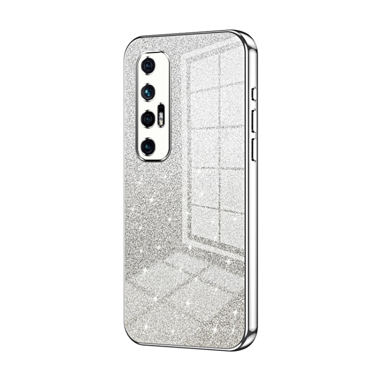 Gradient Glitter Powder Electroplated Phone Case, For Xiaomi Mi 10S, For Xiaomi Mi 11 Ultra, For Xiaomi Mi 11 Pro
