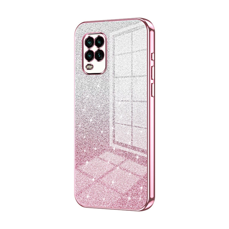 Gradient Glitter Powder Electroplated Phone Case, For Xiaomi Mi 11, For Xiaomi Mi 10 Lite 5G, For Xiaomi Mi 10 Ultra