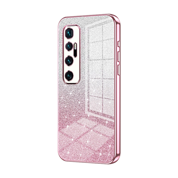 Gradient Glitter Powder Electroplated Phone Case, For Xiaomi Mi 11, For Xiaomi Mi 10 Lite 5G, For Xiaomi Mi 10 Ultra