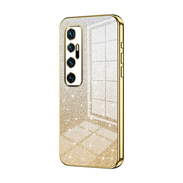 Gradient Glitter Powder Electroplated Phone Case, For Xiaomi Mi 11, For Xiaomi Mi 10 Lite 5G, For Xiaomi Mi 10 Ultra