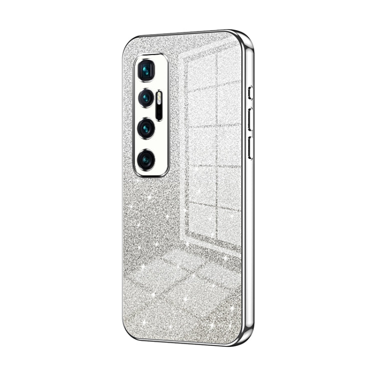 Gradient Glitter Powder Electroplated Phone Case, For Xiaomi Mi 11, For Xiaomi Mi 10 Lite 5G, For Xiaomi Mi 10 Ultra