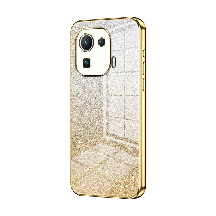 Gradient Glitter Powder Electroplated Phone Case, For Xiaomi Mi 10S, For Xiaomi Mi 11 Ultra, For Xiaomi Mi 11 Pro