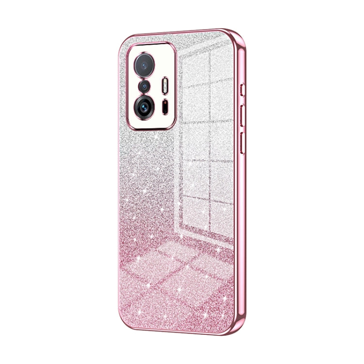 Gradient Glitter Powder Electroplated Phone Case, For Xiaomi Mi 11 Lite 4G / 5G, For Xiaomi 11T / 11T Pro, For Xiaomi Mix 4