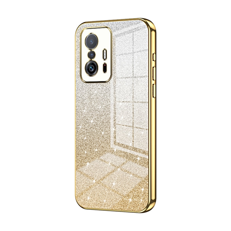 Gradient Glitter Powder Electroplated Phone Case, For Xiaomi Mi 11 Lite 4G / 5G, For Xiaomi 11T / 11T Pro, For Xiaomi Mix 4