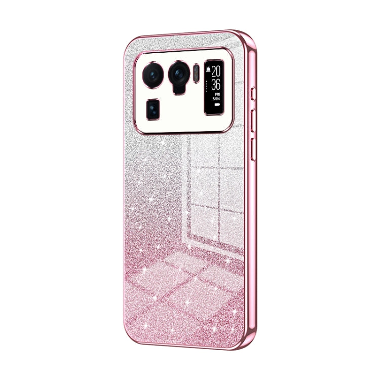 Gradient Glitter Powder Electroplated Phone Case