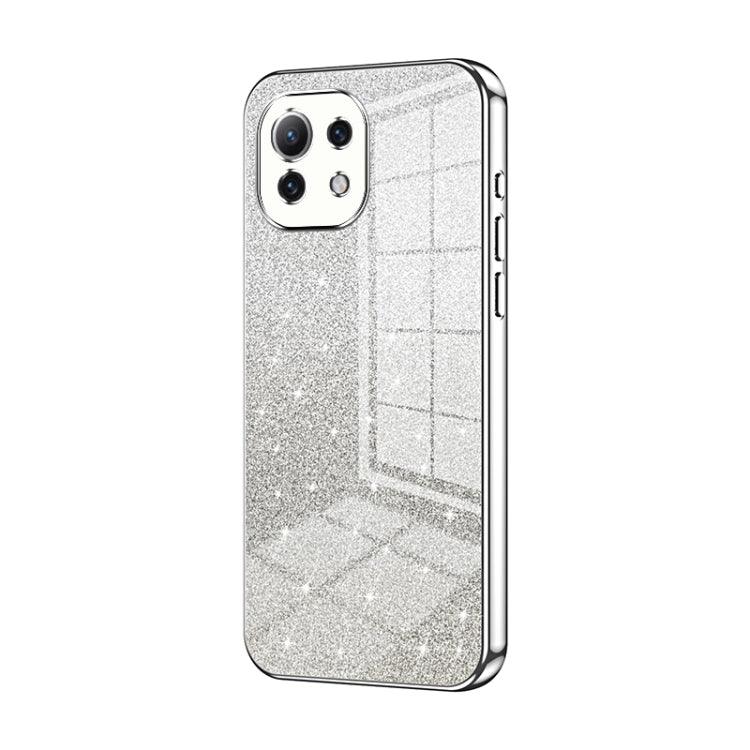 Gradient Glitter Powder Electroplated Phone Case, For Xiaomi Mi 11 Lite 4G / 5G, For Xiaomi 11T / 11T Pro, For Xiaomi Mix 4