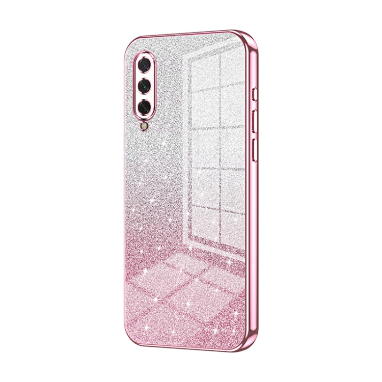 Gradient Glitter Powder Electroplated Phone Case, For Xiaomi Mi CC9e / Mi A3, For Xiaomi Mi 9