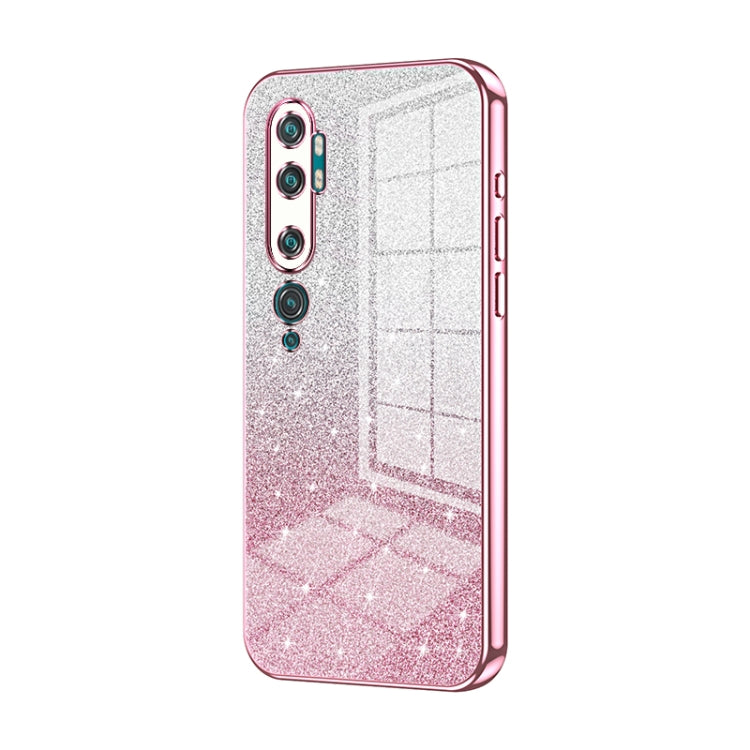 Gradient Glitter Powder Electroplated Phone Case, For Xiaomi Mi 10 Pro 5G, For Xiaomi Mi 10 5G, For Xiaomi Mi CC9 Pro / Mi Note 10