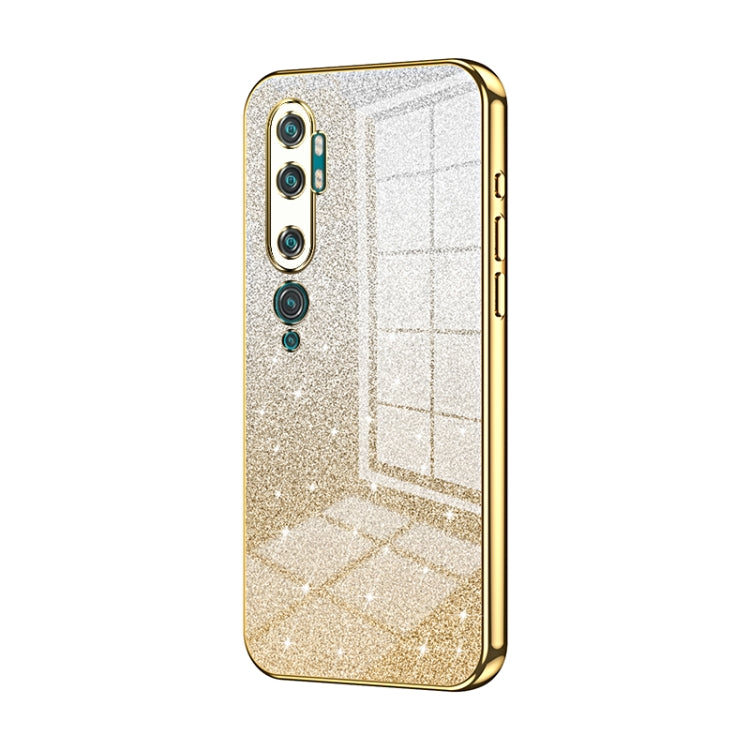Gradient Glitter Powder Electroplated Phone Case, For Xiaomi Mi 10 Pro 5G, For Xiaomi Mi 10 5G, For Xiaomi Mi CC9 Pro / Mi Note 10