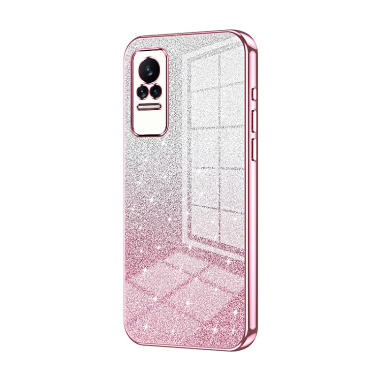 Gradient Glitter Powder Electroplated Phone Case, For Xiaomi Civi / Civi 1S, For Xiaomi Poco M4 Pro, For Xiaomi Poco X4 Pro 5G, For Xiaomi 12 / 12X