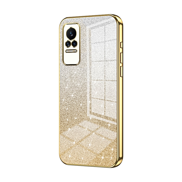 Gradient Glitter Powder Electroplated Phone Case, For Xiaomi Civi / Civi 1S, For Xiaomi Poco M4 Pro, For Xiaomi Poco X4 Pro 5G, For Xiaomi 12 / 12X