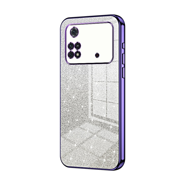 Gradient Glitter Powder Electroplated Phone Case, For Xiaomi Civi / Civi 1S, For Xiaomi Poco M4 Pro, For Xiaomi Poco X4 Pro 5G, For Xiaomi 12 / 12X