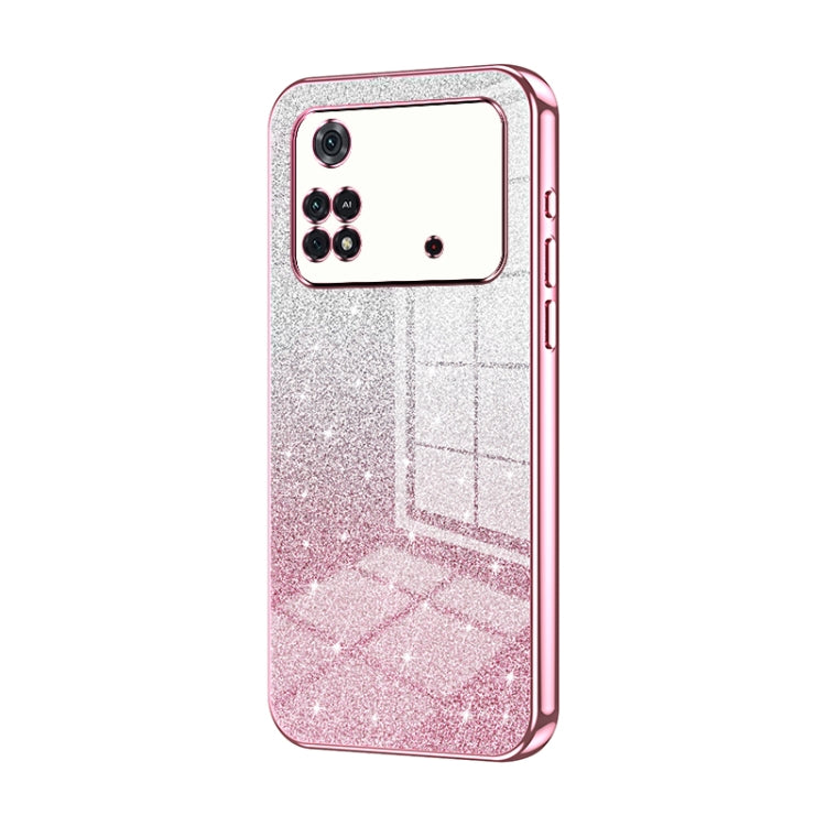 Gradient Glitter Powder Electroplated Phone Case, For Xiaomi Civi / Civi 1S, For Xiaomi Poco M4 Pro, For Xiaomi Poco X4 Pro 5G, For Xiaomi 12 / 12X