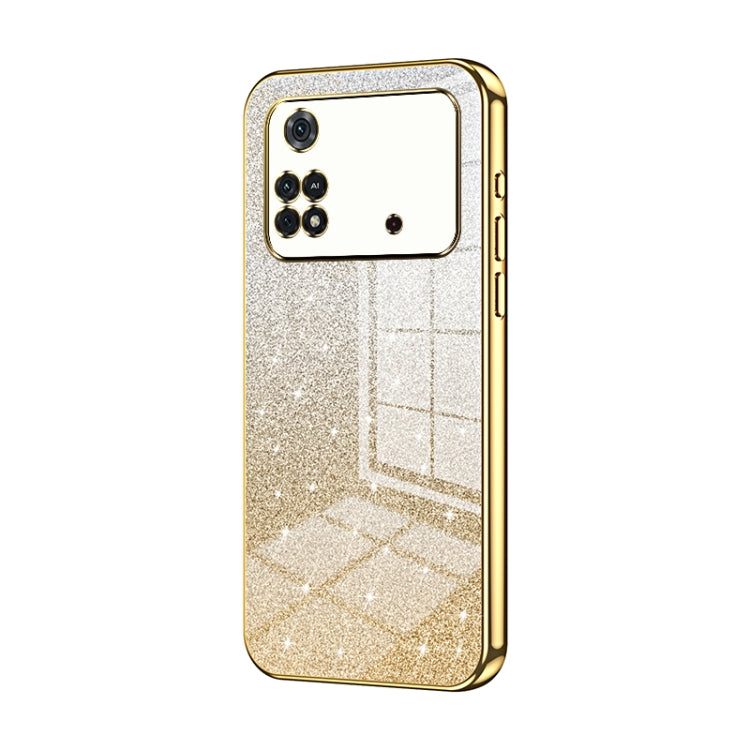 Gradient Glitter Powder Electroplated Phone Case, For Xiaomi Civi / Civi 1S, For Xiaomi Poco M4 Pro, For Xiaomi Poco X4 Pro 5G, For Xiaomi 12 / 12X