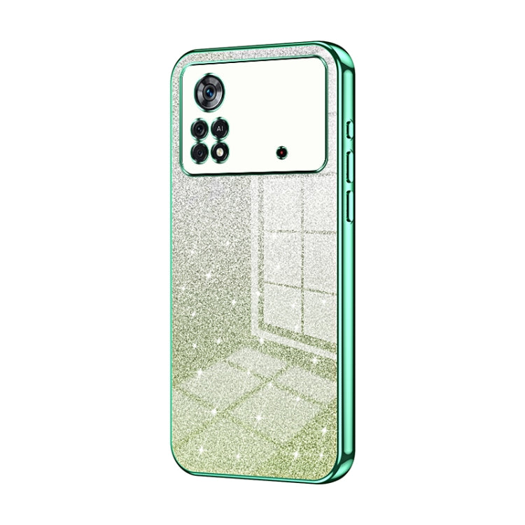 Gradient Glitter Powder Electroplated Phone Case
