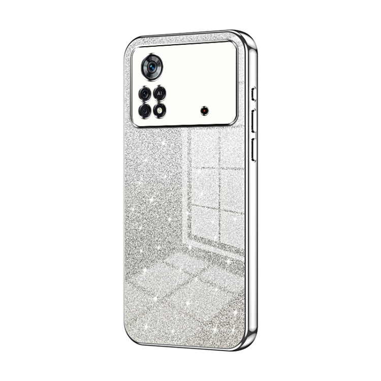 Gradient Glitter Powder Electroplated Phone Case, For Xiaomi Civi / Civi 1S, For Xiaomi Poco M4 Pro, For Xiaomi Poco X4 Pro 5G, For Xiaomi 12 / 12X