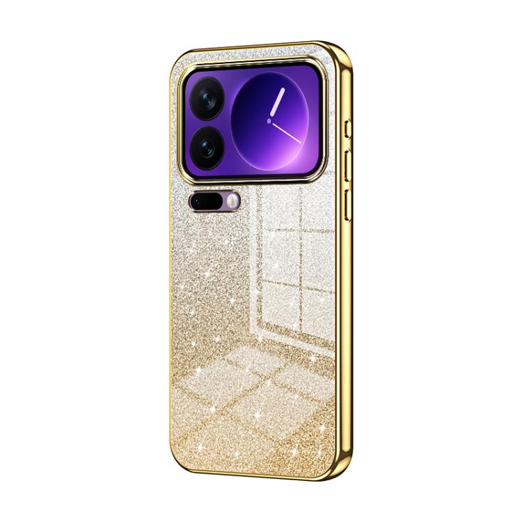 Gradient Glitter Powder Electroplated Phone Case, For Xiaomi 17 Pro Max, For Xiaomi 17 Pro, For Xiaomi 17
