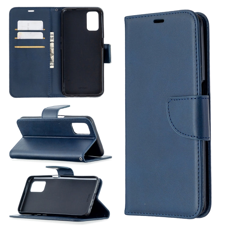 Retro Lambskin Texture Pure Color Horizontal Flip PU Leather Case with Holder &amp; Card Slots &amp; Wallet &amp; Lanyard