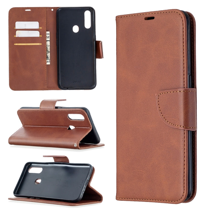 Retro Lambskin Texture Pure Color Horizontal Flip PU Leather Case with Holder &amp; Card Slots &amp; Wallet &amp; Lanyard