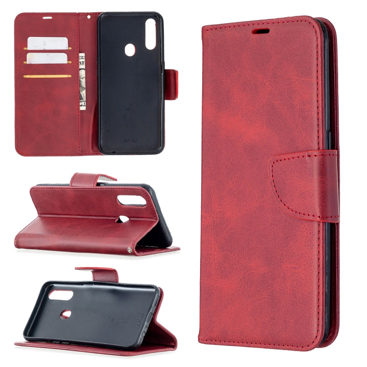 Retro Lambskin Texture Pure Color Horizontal Flip PU Leather Case with Holder & Card Slots & Wallet & Lanyard