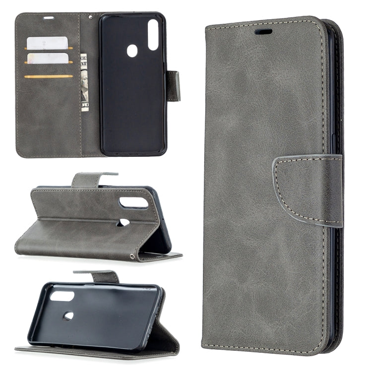 Retro Lambskin Texture Pure Color Horizontal Flip PU Leather Case with Holder & Card Slots & Wallet & Lanyard