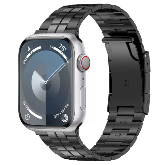 Tortoise Buckle Titanium Steel Watch Band, For Apple Watch Series 4 44mm, For Apple Watch Series 4 40mm, For Apple Watch Series 3 38mm, For Apple Watch Series 3 42mm, For Apple Watch Series 2 42mm, For Apple Watch Series 2 38mm
