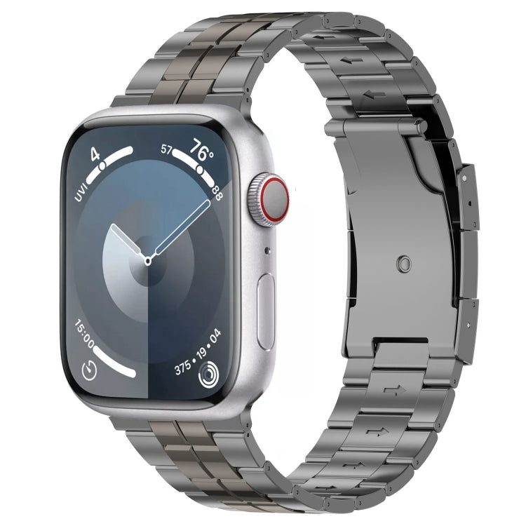 Tortoise Buckle Titanium Steel Watch Band, For Apple Watch 42mm, For Apple Watch 38mm