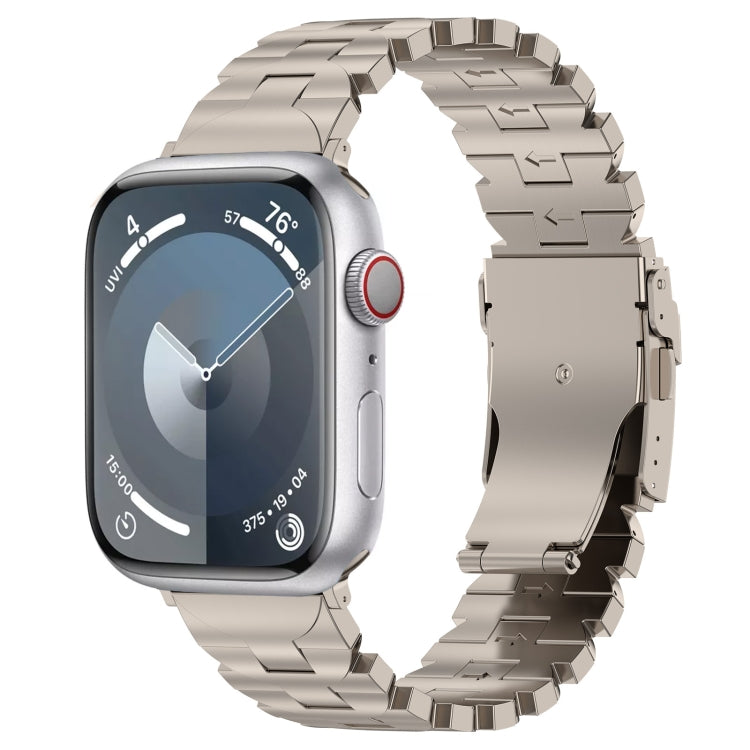 Butterfly Type Titanium Steel Watch Band, For Apple Watch SE 40mm, For Apple Watch SE 44mm, For Apple Watch Series 6 40mm, For Apple Watch Series 6 44mm, For Apple Watch Series 5 44mm, For Apple Watch Series 5 40mm