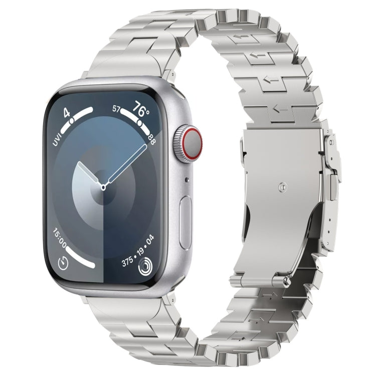 Butterfly Type Titanium Steel Watch Band, For Apple Watch 42mm, For Apple Watch 38mm