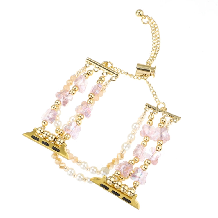 Butterfly Chain Bracelet Metal Watch Band, For Apple Watch SE 2023 44mm, For Apple Watch SE 2023 40mm, For Apple Watch Ultra 2 49mm, For Apple Watch Series 9 45mm