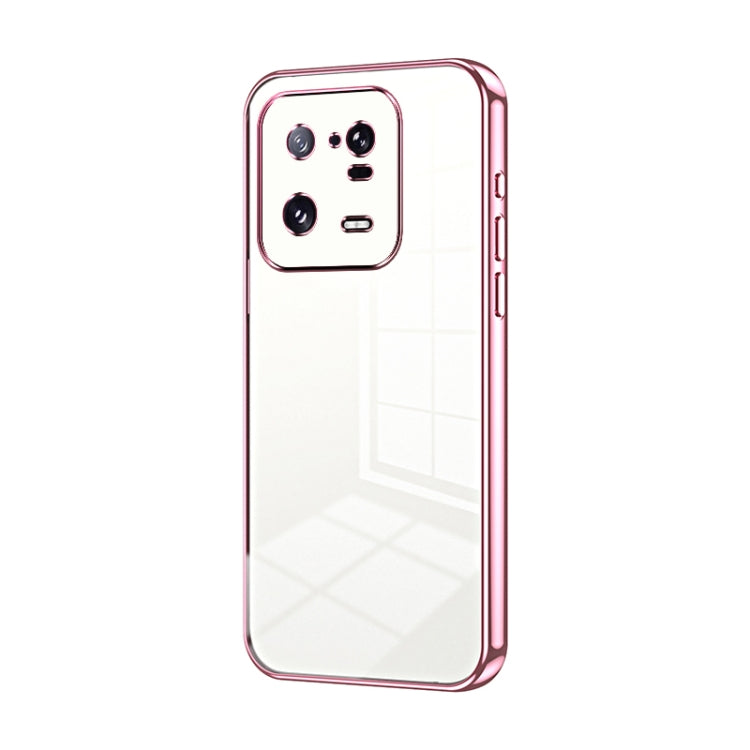 Transparent Plating Fine Hole Phone Case, For Xiaomi Civi 3, For Xiaomi Civi 2 / 13 Lite, For Xiaomi 13 Pro, For Xiaomi 13