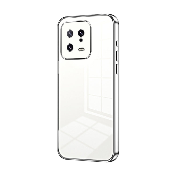 Transparent Plating Fine Hole Phone Case, For Xiaomi Civi 3, For Xiaomi Civi 2 / 13 Lite, For Xiaomi 13 Pro, For Xiaomi 13