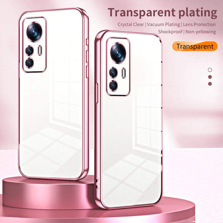 Transparent Plating Fine Hole Phone Case, For Xiaomi 12T Pro, For Xiaomi 12 Pro / 12S Pro, For Xiaomi 12S, For Xiaomi 12 Lite