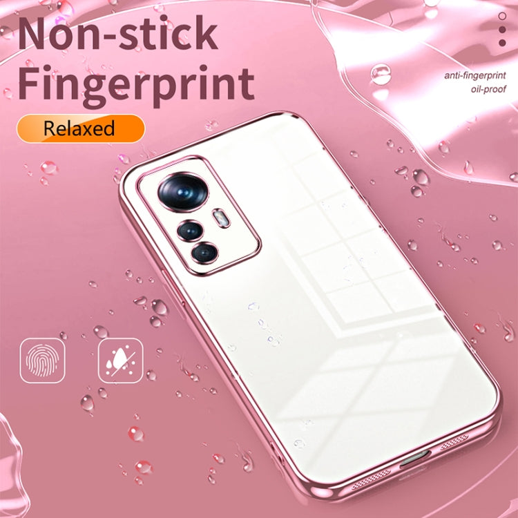 Transparent Plating Fine Hole Phone Case, For Xiaomi 12T Pro, For Xiaomi 12 Pro / 12S Pro, For Xiaomi 12S, For Xiaomi 12 Lite