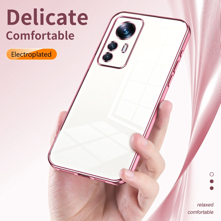 Transparent Plating Fine Hole Phone Case, For Xiaomi 12T Pro, For Xiaomi 12 Pro / 12S Pro, For Xiaomi 12S, For Xiaomi 12 Lite