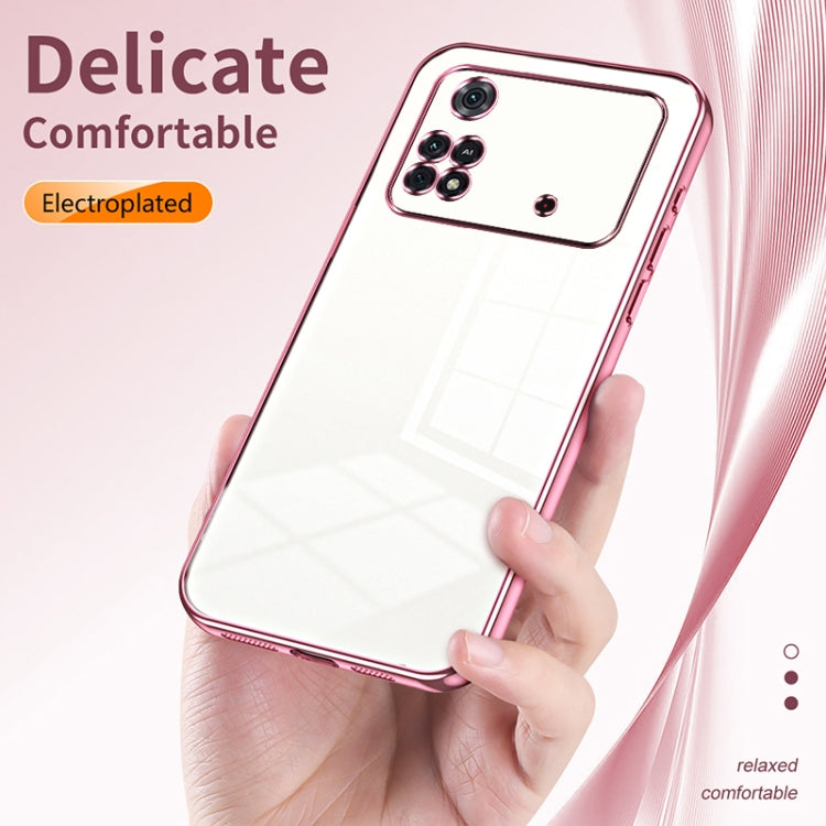 Transparent Plating Fine Hole Phone Case