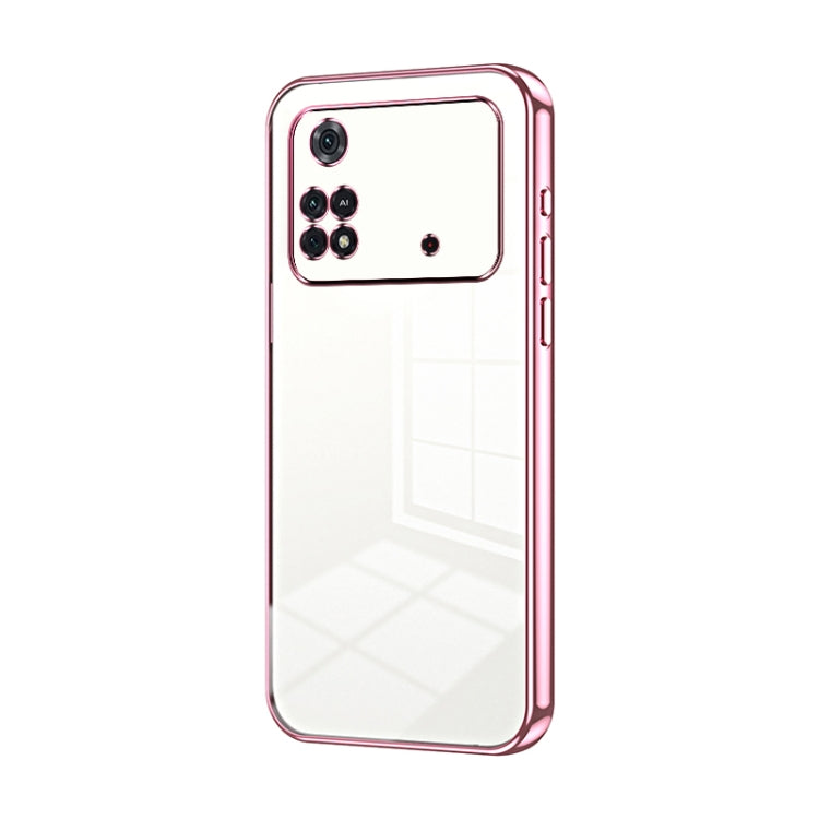 Transparent Plating Fine Hole Phone Case