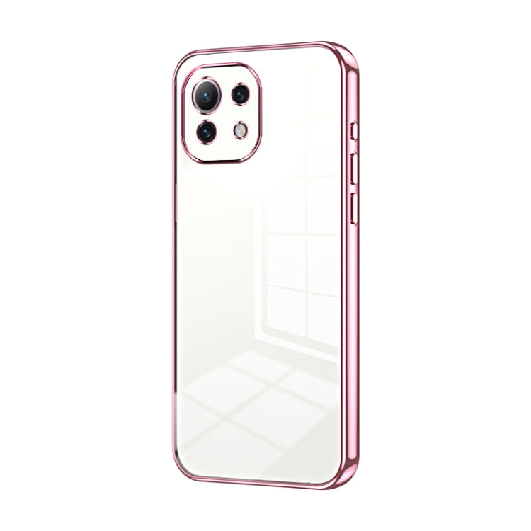 Transparent Plating Fine Hole Phone Case, For Xiaomi Mi 11 Lite 4G / 5G, For Xiaomi 11T / 11T Pro, For Xiaomi Mix 4, For Xiaomi Mi 10S