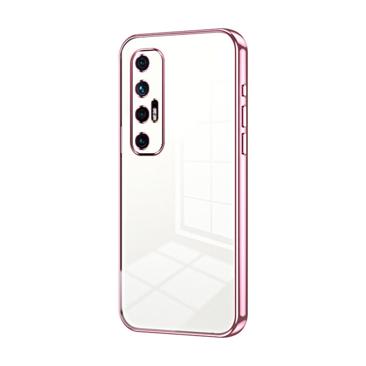 Transparent Plating Fine Hole Phone Case, For Xiaomi 11T / 11T Pro, For Xiaomi Mix 4, For Xiaomi Mi 10S