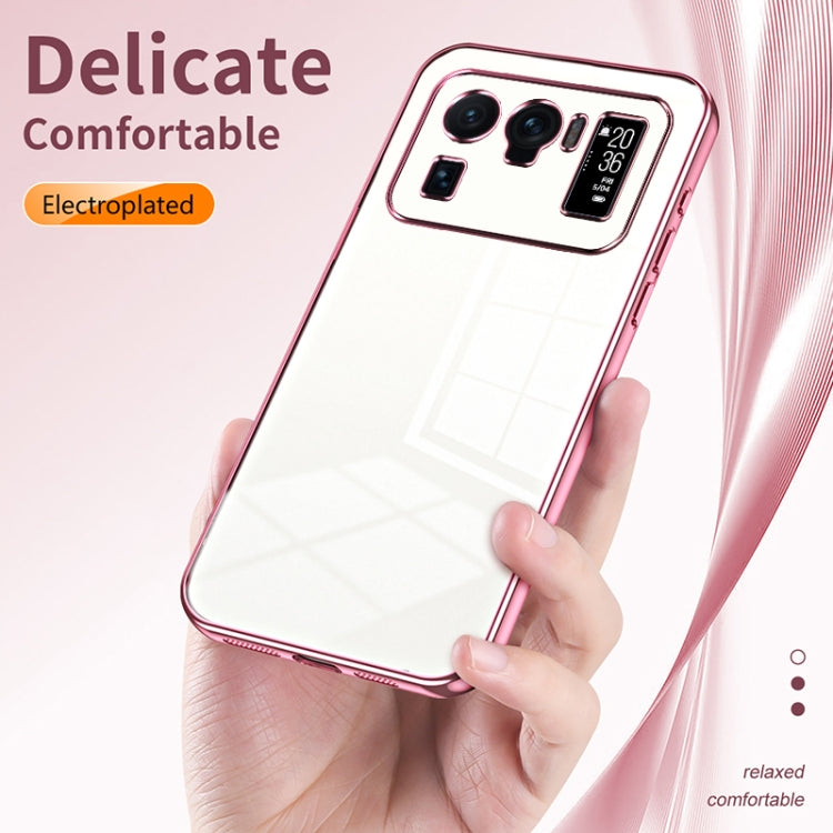 Transparent Plating Fine Hole Phone Case, For Xiaomi Mi 11 Ultra, For Xiaomi Mi 11 Pro, For Xiaomi Mi 11, For Xiaomi Mi 10 Lite 5G