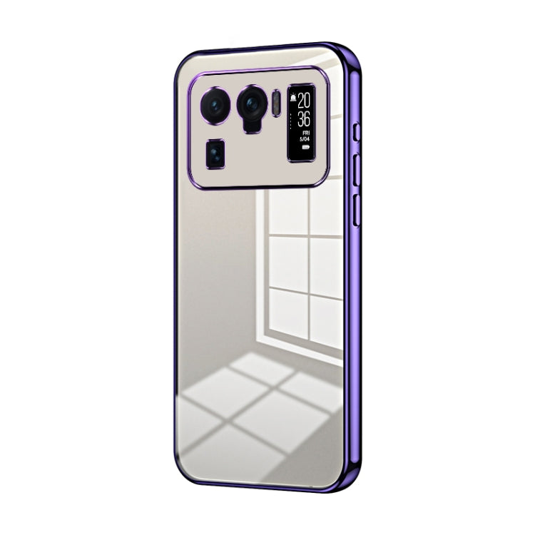 Transparent Plating Fine Hole Phone Case, For Xiaomi Mi 11 Lite 4G / 5G, For Xiaomi Mi 11 Ultra, For Xiaomi Mi 11 Pro